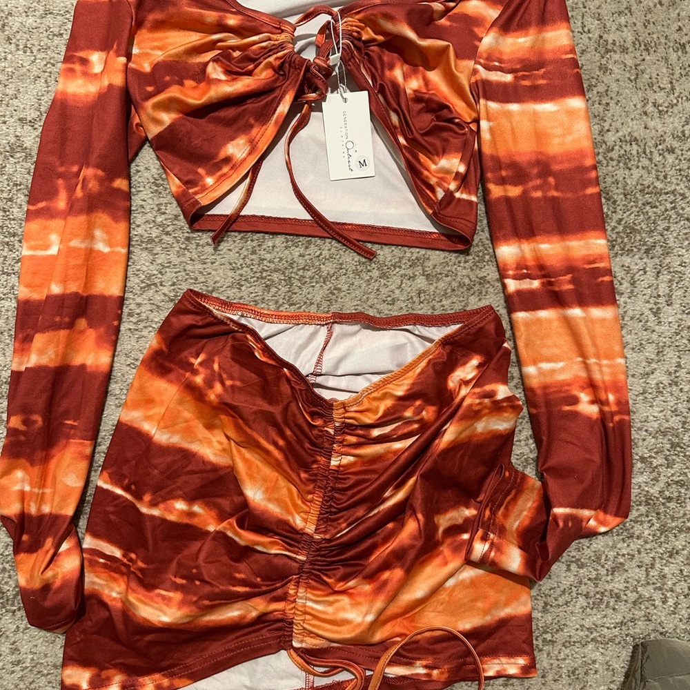 Generational Outcast Crop Top and Skirt Set